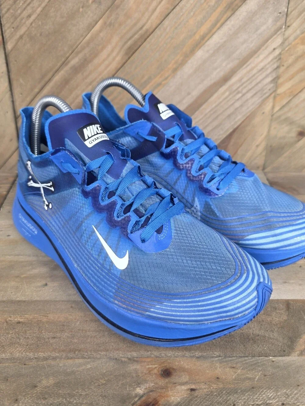 Nike Undercover Gyakusou X Zoom Fly Mens Athletic Running Shoes Size 8 Blue